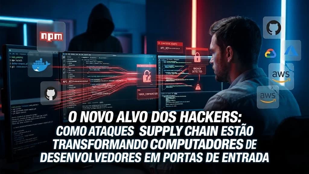 O novo alvo dos hackers: como ataques Supply Chain estão transformando computadores de desenvolvedores em portas de entrada